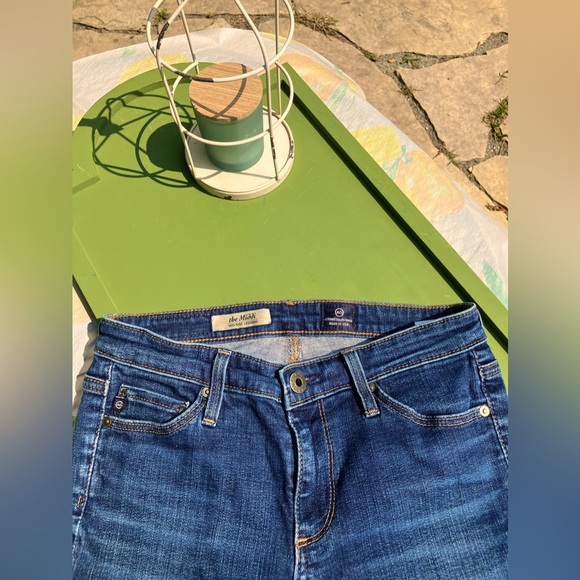 ag adriano goldschmied the middi mid rise dark legging 25r $235 - Picture 4 of 8